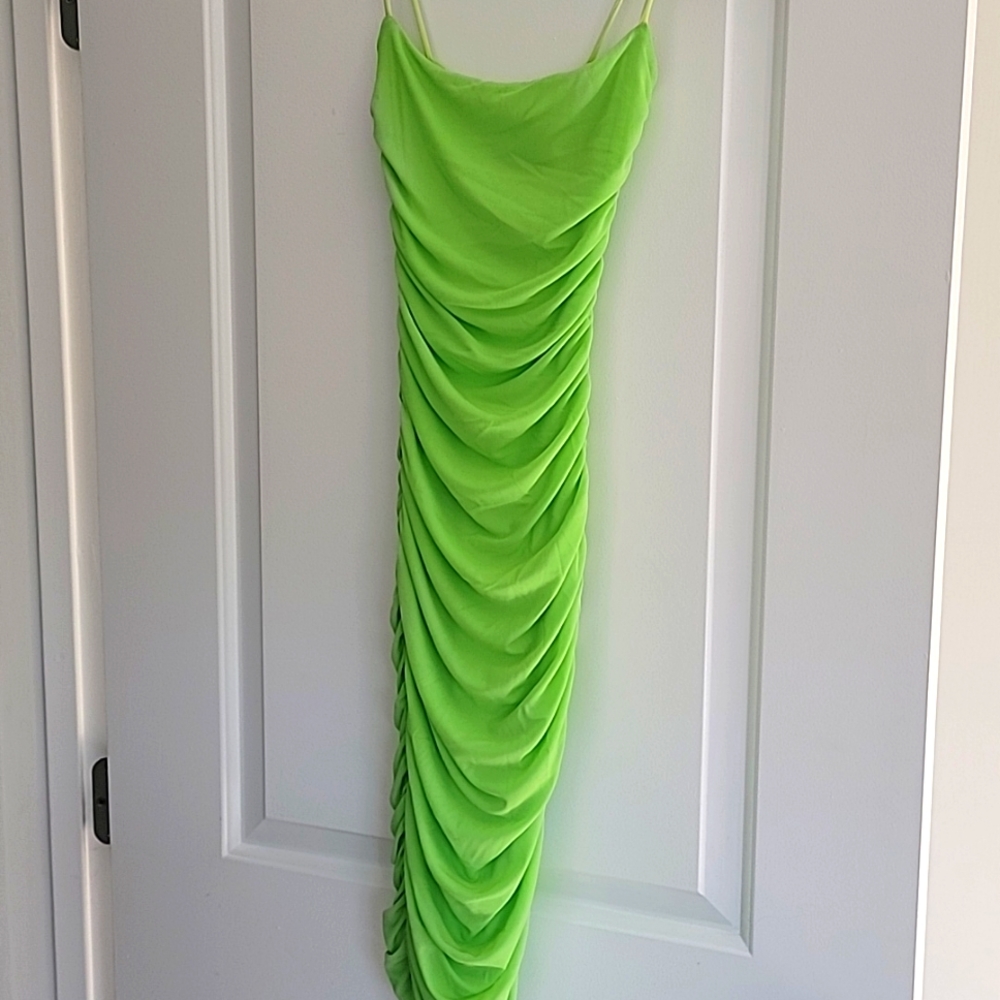 Lime green dress